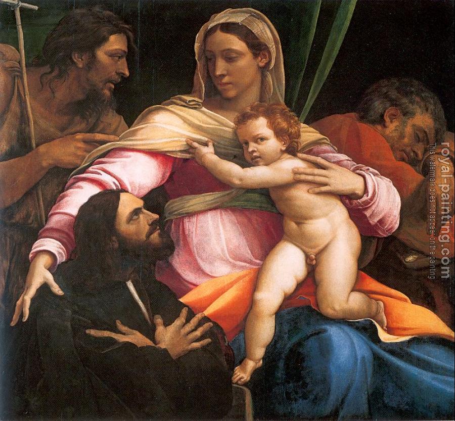 Sebastiano Del Piombo : The Virgin and Child with Saints and a Donor
